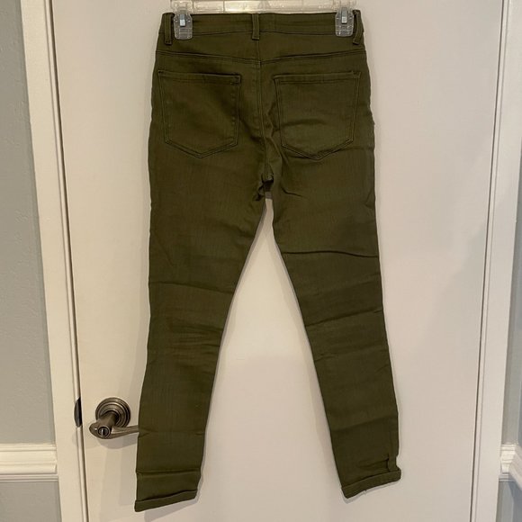 Forever 21 Olive Skinny Jeans - Picture 4 of 4